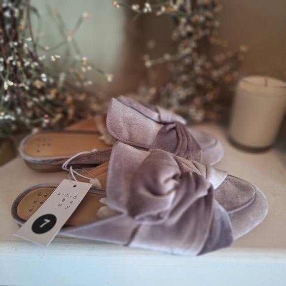 A new day velvety mule flats purple sz 7 - Picture 2 of 14